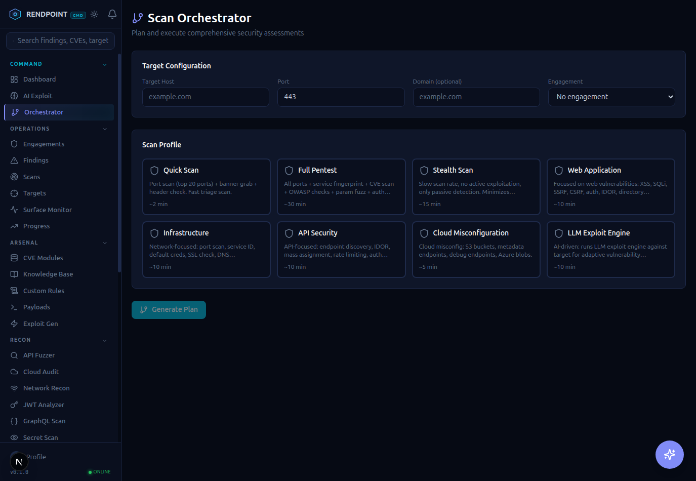 Rendpoint screenshot