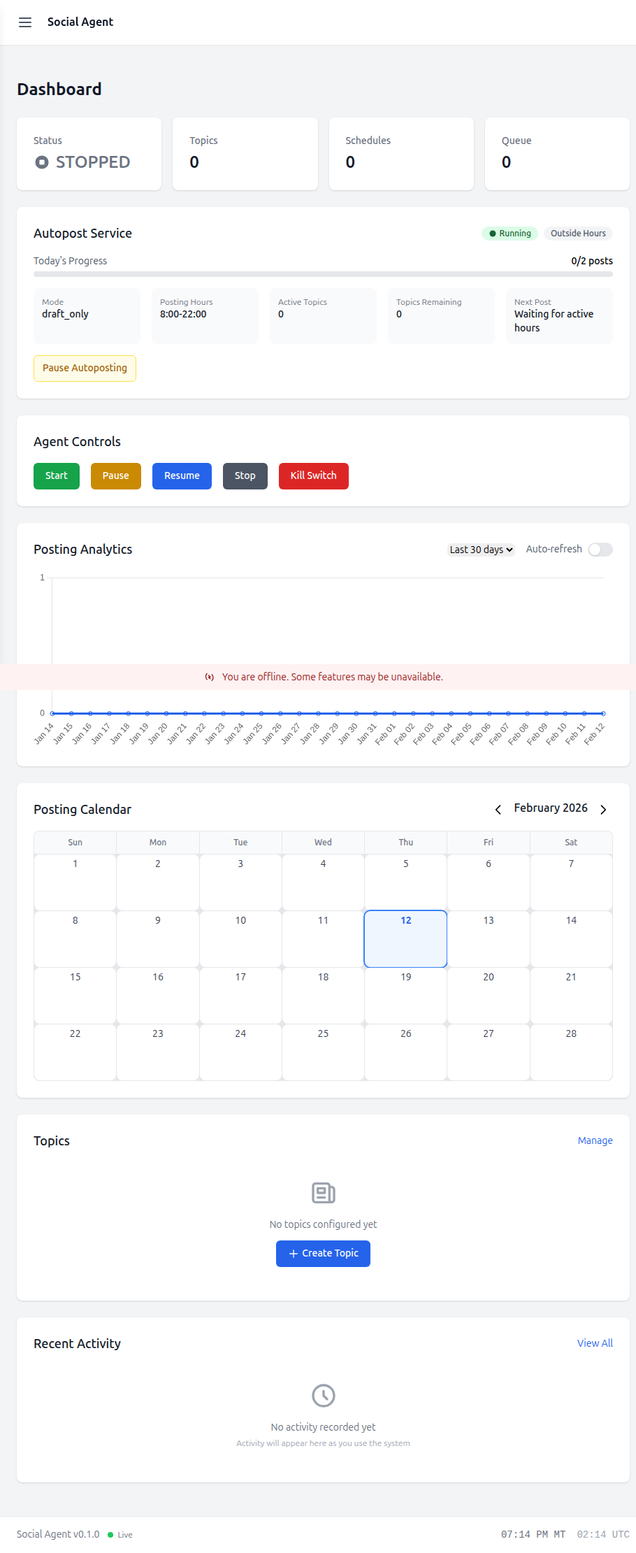 Social Agent screenshot