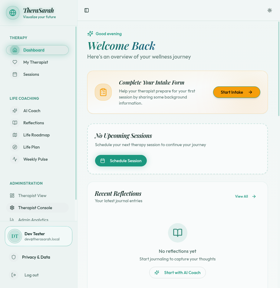 TheraSarah screenshot